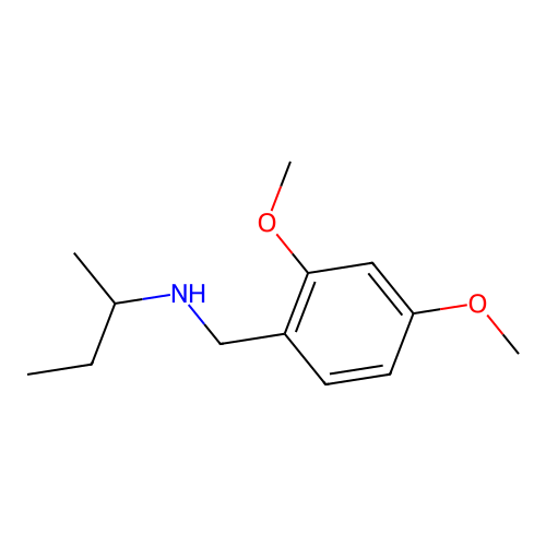 (Butan-2-yl)[(2,4-dimethoxyphenyl)methyl]amine structure
