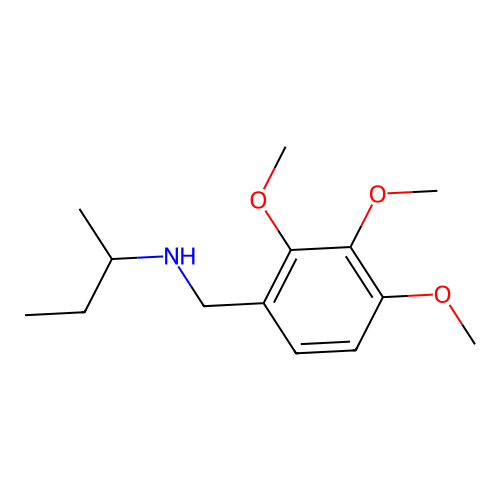 (Butan-2-yl)[(2,3,4-trimethoxyphenyl)methyl]amine structure