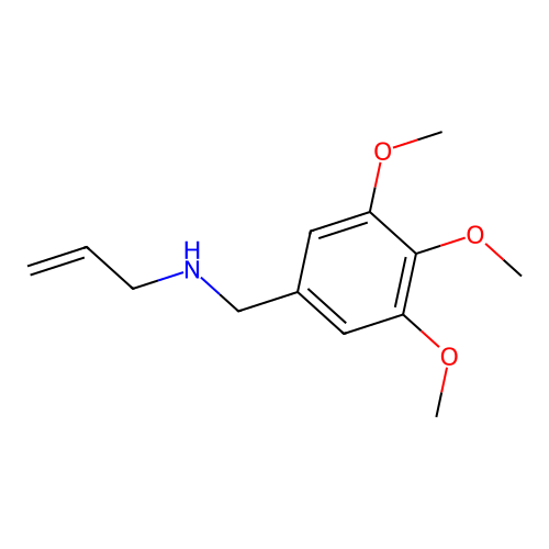 (Prop-2-en-1-yl)[(3,4,5-trimethoxyphenyl)methyl]amine structure