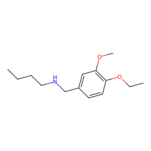 N-butyl-N-(4-ethoxy-3-methoxybenzyl)amine structure