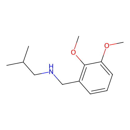 [(2,3-Dimethoxyphenyl)methyl](2-methylpropyl)amine structure