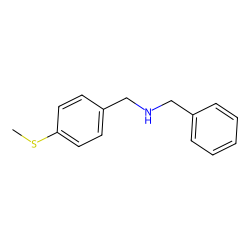 N-benzyl-1-[4-(methylsulfanyl)phenyl]methanamine structure