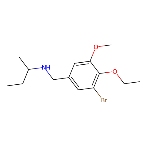 N-(3-Bromo-4-ethoxy-5-methoxybenzyl)butan-2-amine structure
