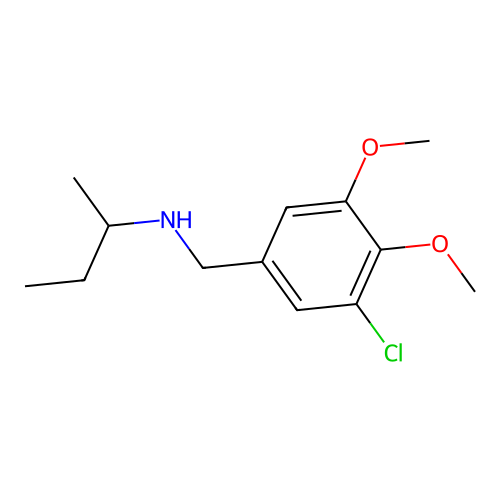 N-(3-Chloro-4,5-dimethoxybenzyl)butan-2-amine structure