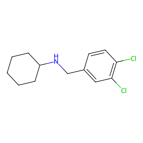 N-[(3,4-dichlorophenyl)methyl]cyclohexanamine structure