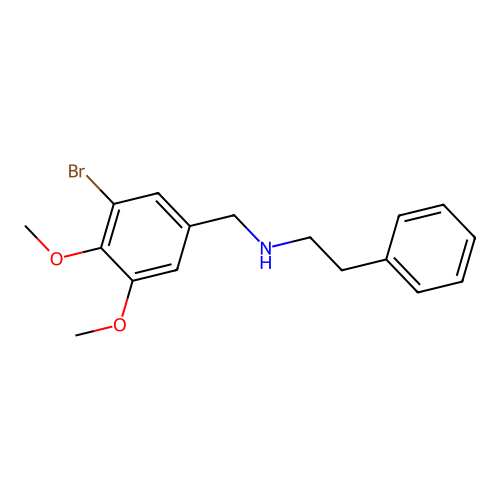 N-[(3-Bromo-4,5-dimethoxyphenyl)methyl]benzeneethanamine structure