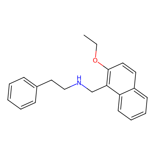 2-Ethoxy-N-(2-phenylethyl)-1-naphthalenemethanamine structure