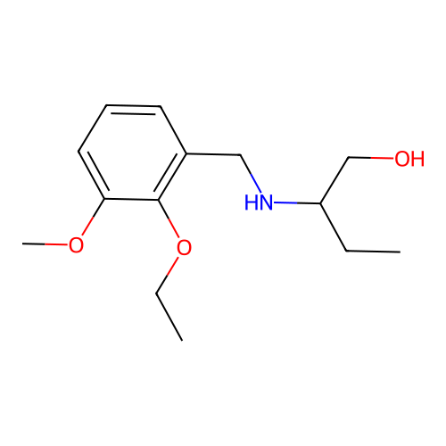 2-[(2-Ethoxy-3-methoxybenzyl)amino]butan-1-ol structure