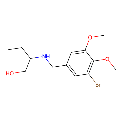 2-[(3-Bromo-4,5-dimethoxybenzyl)amino]-1-butanol structure