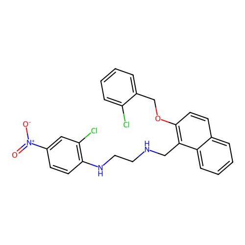 N1-(2-Chloro-4-nitrophenyl)-N2-[[2-[(2-chlorophenyl)methoxy]-1-naphthalenyl]methyl]-1,2-ethanediamine structure