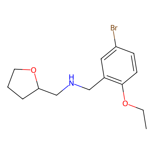 N-(5-bromo-2-ethoxybenzyl)-N-(tetrahydro-2-furanylmethyl)amine structure