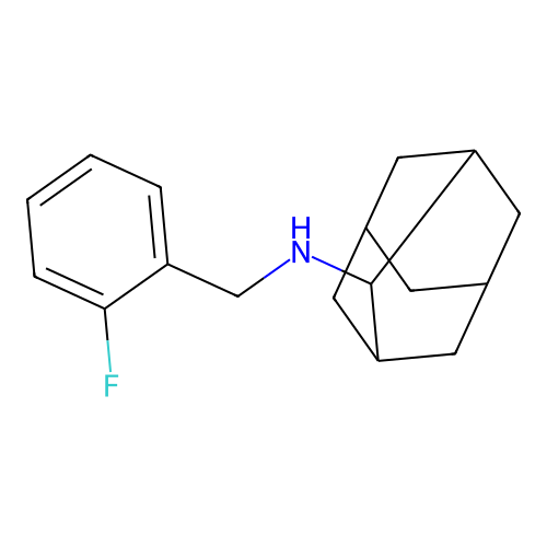 N-[(2-fluorophenyl)methyl]adamantan-2-amine structure
