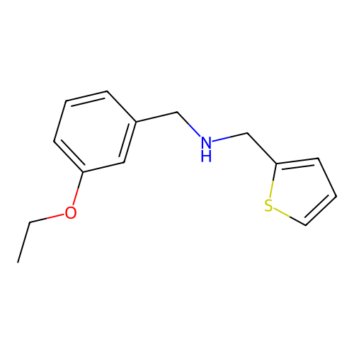 N-(3-Ethoxybenzyl)(2-thienyl)methanamine structure