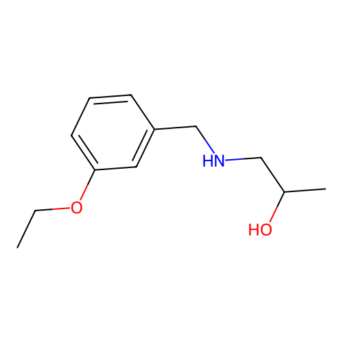 1-[(3-Ethoxyphenyl)methylamino]propan-2-ol structure