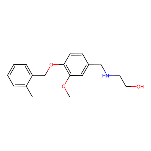 2-({3-Methoxy-4-[(2-methylbenzyl)oxy]benzyl}amino)ethanol structure