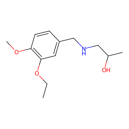 1-((3-Ethoxy-4-methoxybenzyl)amino)propan-2-ol structure