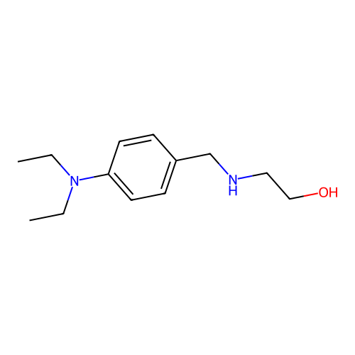 2-{[4-(Diethylamino)benzyl]amino}ethanol structure