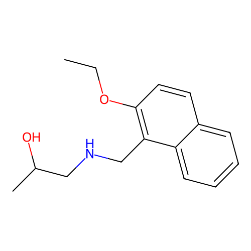 1-{[(2-Ethoxynaphthalen-1-yl)methyl]amino}propan-2-ol structure