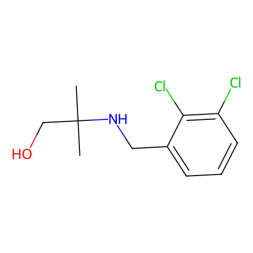 2-{[(2,3-Dichlorophenyl)methyl]amino}-2-methylpropan-1-OL structure