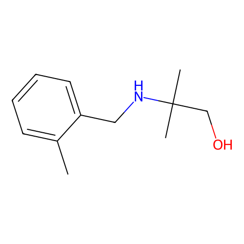 2-Methyl-2-[(2-methylbenzyl)amino]-1-propanol structure