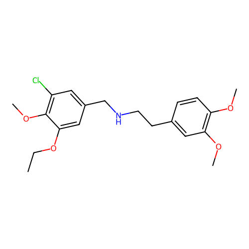 N-[(3-Chloro-5-ethoxy-4-methoxyphenyl)methyl]-3,4-dimethoxybenzeneethanamine structure