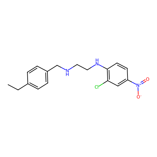 N1-(2-Chloro-4-nitrophenyl)-N2-[(4-ethylphenyl)methyl]-1,2-ethanediamine structure