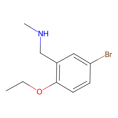 1-(5-bromo-2-ethoxyphenyl)-N-methylmethanamine structure