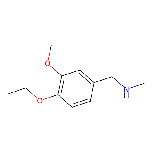 N-(4-ethoxy-3-methoxybenzyl)-N-methylamine structure