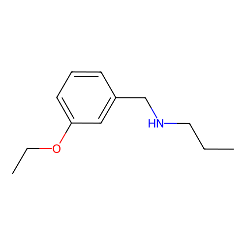 N-(3-ethoxybenzyl)propan-1-amine structure
