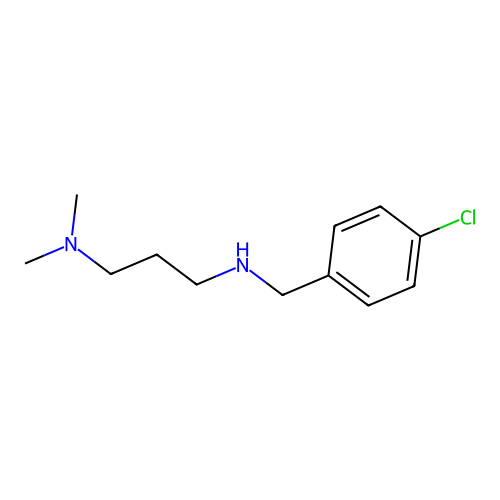 [(4-Chlorophenyl)methyl][3-(dimethylamino)propyl]amine structure