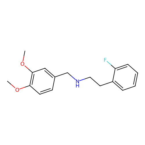 N-(3,4-dimethoxybenzyl)-2-(2-fluorophenyl)ethanamine structure