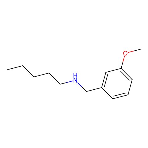 [(3-Methoxyphenyl)methyl](pentyl)amine structure