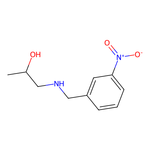 1-{[(3-Nitrophenyl)methyl]amino}propan-2-ol structure