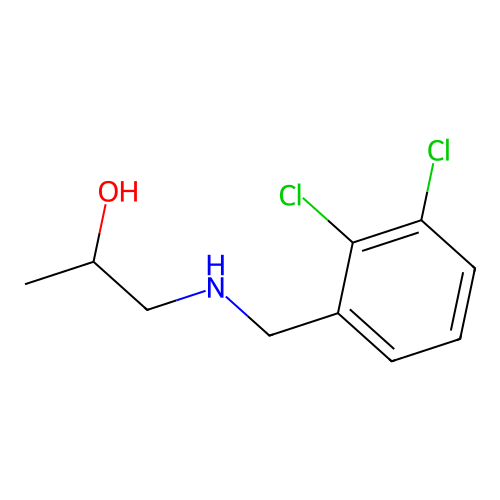 1-{[(2,3-Dichlorophenyl)methyl]amino}propan-2-OL structure