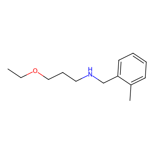 (3-Ethoxypropyl)[(2-methylphenyl)methyl]amine structure