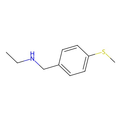 N-[(4-methylsulfanylphenyl)methyl]ethanamine structure