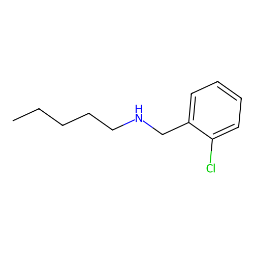 N-[(2-chlorophenyl)methyl]pentan-1-amine structure