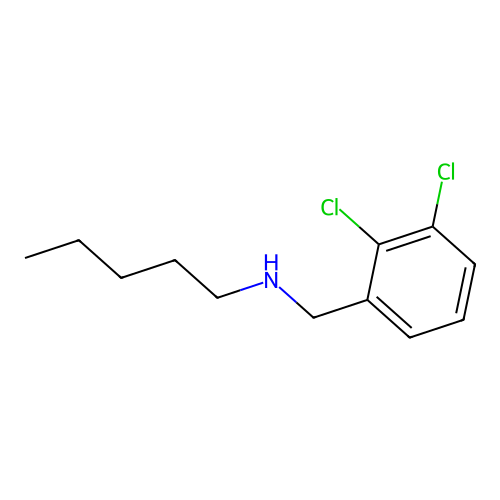 N-[(2,3-dichlorophenyl)methyl]pentan-1-amine structure