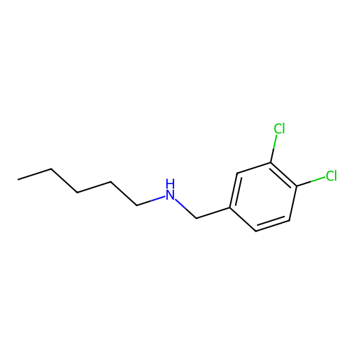 [(3,4-Dichlorophenyl)methyl](pentyl)amine structure