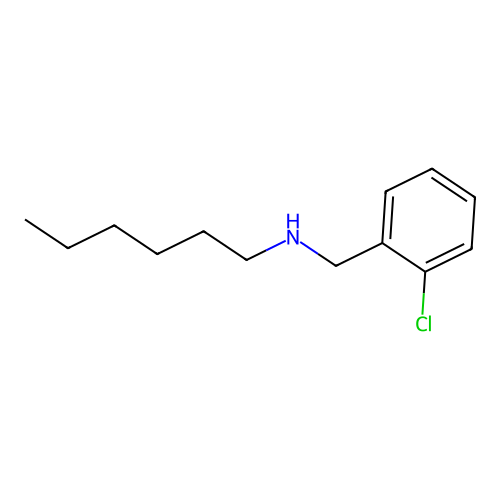 [(2-Chlorophenyl)methyl](hexyl)amine structure