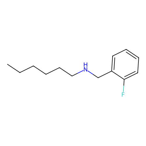 N-[(2-fluorophenyl)methyl]hexan-1-amine structure