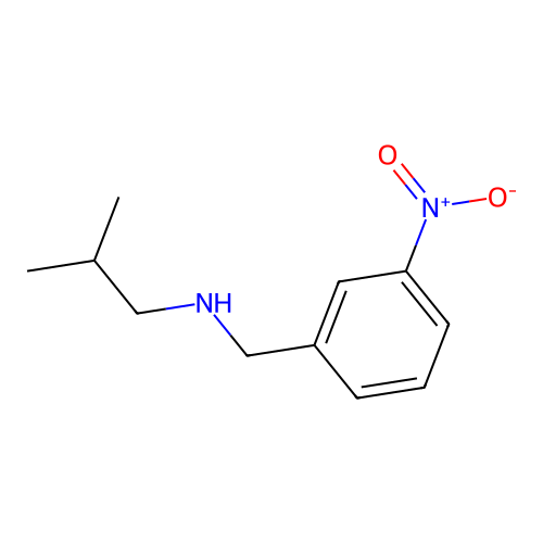 (2-Methylpropyl)[(3-nitrophenyl)methyl]amine structure