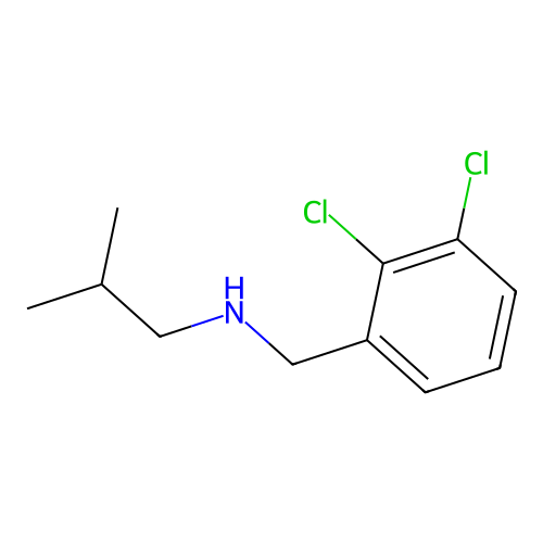 [(2,3-Dichlorophenyl)methyl](2-methylpropyl)amine structure