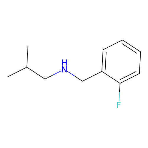 ((2-Fluorophenyl)methyl)(2-methylpropyl)amine structure