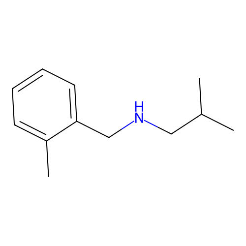 2-methyl-N-[(2-methylphenyl)methyl]propan-1-amine structure