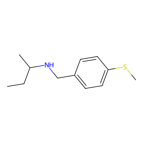 (Butan-2-yl)({[4-(methylsulfanyl)phenyl]methyl})amine structure