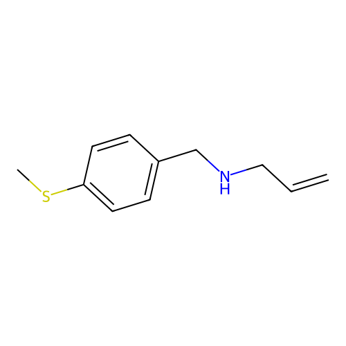 N-[(4-methylsulfanylphenyl)methyl]prop-2-en-1-amine structure