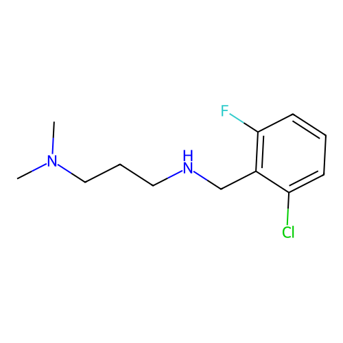 N1-(2-Chloro-6-fluorobenzyl)-N3,N3-dimethylpropane-1,3-diamine structure