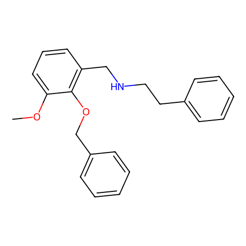 N-[2-(benzyloxy)-3-methoxybenzyl]-N-(2-phenylethyl)amine structure