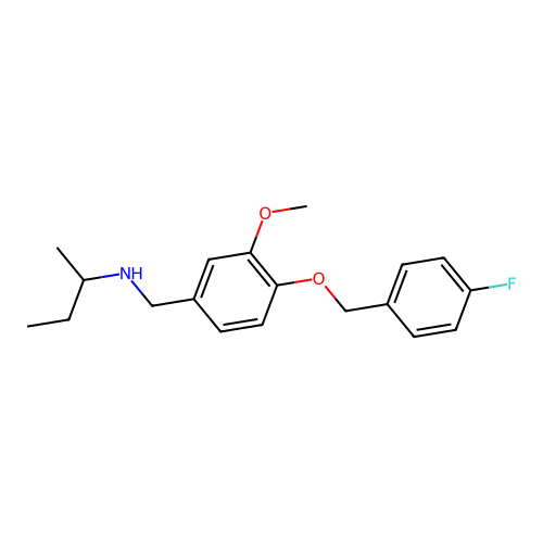 N-(sec-butyl)-N-{4-[(4-fluorobenzyl)oxy]-3-methoxybenzyl}amine structure